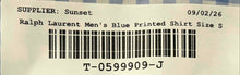 Load image into Gallery viewer, Lauren Ralph Lauren Mens Blue Gingham Stretch Non-Iron Button-Up Shirt Size S