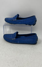 Load image into Gallery viewer, Mercanti Fiorentini Womens Blue Moc Toe Slip-On Penny Loafer Shoes Size 8B