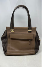 Load image into Gallery viewer, Ripani Womens Beige Leather Bottom Studs Top Handle Satchel Handbag