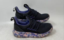 Load image into Gallery viewer, Adidas Kids Lite Racer Adapt 7.0 Black Purple Pink Slip-On Sneaker Shoes Size 2