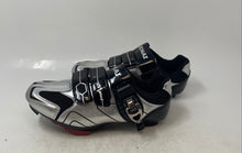 Load image into Gallery viewer, Genai Mens Black Silver-Tone 3 Bolt Low Top Speed Road Cycling Shoes Size EUR 39