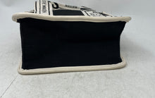 Load image into Gallery viewer, Steve Madden Womens Black White Adjustable Crossbody Strap Satchel Handbag