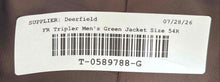 Load image into Gallery viewer, F.R. Tripler & Co. Mens Green Wool Pockets Three-Button Blazer Jacket Size 54R