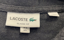 Load image into Gallery viewer, Lacoste Mens Black Cotton Short Sleeve Collared Classic Fit Polo Shirt Size L
