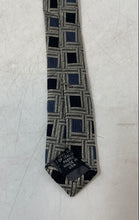 Load image into Gallery viewer, Andrew Fezza Mens Multicolor Geometric Print Silk Pointed Tie