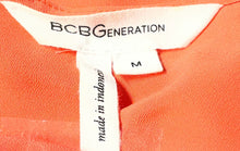 Load image into Gallery viewer, BCBGeneration Womens Orange Red Sleeveless Cutout Tank Blouse Top Size M