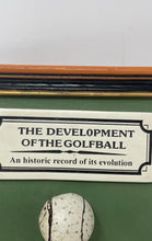 Load image into Gallery viewer, VTG The Development Of The Golf Ball Framed 3D Historic Wall Plaque 1500-1900