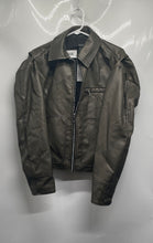 Load image into Gallery viewer, Forever 21 Womens Green Faux Leather Long Sleeve Motorcycle Jacket Size XS