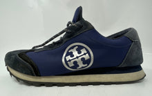 Load image into Gallery viewer, Authentic Tory Burch Womens Navy Blue Lace-Up Low Top Sneakers Shoes Size 8.5 M