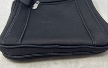 Load image into Gallery viewer, Beach Womens Black Multiple Zippered Compartments Detachable Strap Crossbody Bag