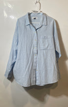 Load image into Gallery viewer, Old Navy Mens Blue Long Sleeve Collared Boyfriend Fit Button-Up Shirt Size XL