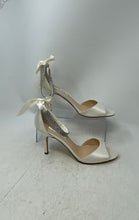Load image into Gallery viewer, Nina New York Womens Vinnie White Stiletto Heel Ankle Strap Sandals Size 9.5M