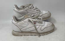 Load image into Gallery viewer, Reebok Kids Classic Leather White Low Top Lace-Up Sneaker Shoes Size 2