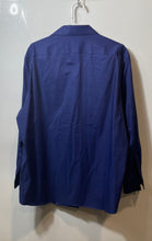 Load image into Gallery viewer, Michael Kors Mens Blue Print Regular Fit Airsoft Stretch Dress Shirt Size XL