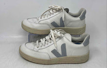 Load image into Gallery viewer, Veja Womens V-12 White Gray Leather Low Top Lace-Up Sneaker Shoes Size 7