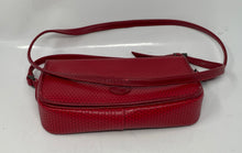 Load image into Gallery viewer, Liz Claiborne Womens Red Geometric Inner Pocket Adjustable Strap Crossbody Bag