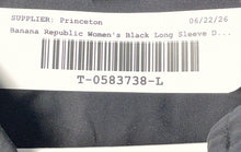 Load image into Gallery viewer, Banana Republic Womens Black Cotton Long Sleeve Collared Shirt Dress Size S