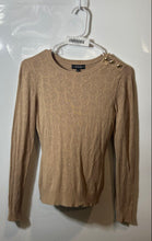 Load image into Gallery viewer, Guess Womens Light Brown Long Sleeve Open Knit Pullover Sweater Size S