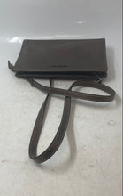 Load image into Gallery viewer, Michael Kors Womens Brown Saffiano Leather Adjustable Strap Crossbody Handbag