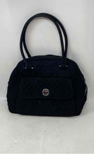 Load image into Gallery viewer, Vera Bradley Womens Black Quilted Inner Pocket Double Handle Shoulder Handbag