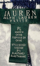 Load image into Gallery viewer, Lauren Ralph Lauren Womens Blue White Geometric Wide-Leg Trousers Pants Size PL