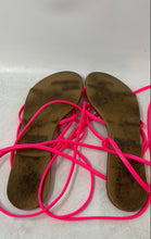 Load image into Gallery viewer, Steve Madden Womens Pink Leather Open Toe Flat Strappy Sandals Size 10