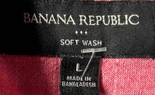Load image into Gallery viewer, Banana Republic Womens Pink Cotton Long Sleeve Collared Button-Up Shirt Size L