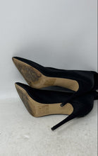 Load image into Gallery viewer, Aldo Womens Black Pointed Toe Pull-On Stiletto Heel Ankle Booties Size 7