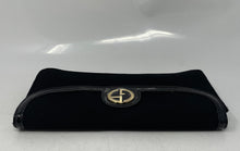 Load image into Gallery viewer, Giorgio Armani Beauty Womens Black GA Logo Magnetic Cosmetic Clutch Purse