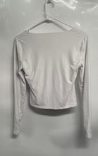 Load image into Gallery viewer, Abercrombie & Fitch Womens White Long Sleeve Square Neck Cropped Blouse Top Sz S