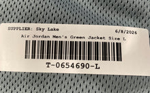 Load image into Gallery viewer, Air Jordan Mens Green Sport Classic Hooded Full-Zip Windbreaker Jacket Size L
