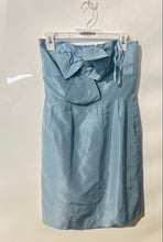 Load image into Gallery viewer, J.Crew Womens Blue Front Bow Sleeveless Back Zip Mini Dress Size 0