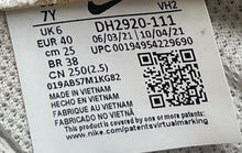 Load image into Gallery viewer, Nike Kids Air Force 1 Low LE DH2920-111 White Leather Sneaker Shoes Size 7Y