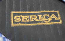 Load image into Gallery viewer, Serica Mens Multicolor Gridded Geometric Print Silk Adjustable Pointed Tie