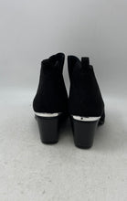 Load image into Gallery viewer, Journee Collection Womens Issla Black Faux Suede Metal Trim Ankle Booties Size 9