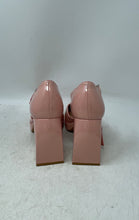 Load image into Gallery viewer, GB Womens Pink Patent Leather Square Toe Block Platform Heels Size 7.5M