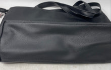 Load image into Gallery viewer, Rosetti Womens Black Charm Inner Pockets Double Handle Shoulder Bag