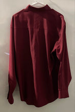 Load image into Gallery viewer, Giorgio Cellini Mens Red Collared Long Sleeve Button-Up Shirt Size Large
