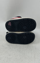 Load image into Gallery viewer, Nike Kids Court Borough 2 Mid Black White Red Hook & Loop Sneaker Shoes Size 5C