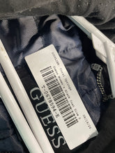 Load image into Gallery viewer, Guess Womens Black Long Sleeve Front Full-Zip Hooded Peacoat Size Small