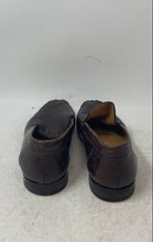 Load image into Gallery viewer, Sandro Moscoloni Mens Brown Leather Round Toe Slip-On Loafers Shoes Size 8 3E