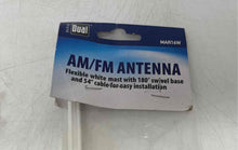 Load image into Gallery viewer, Dual MAR16W White Black Durable Mast Long Range Marine AM/FM Antenna
