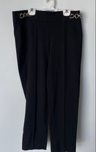 Load image into Gallery viewer, Anne Klein Womens Black Pleated Front Straight Leg Trouser Pants Size L