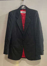 Load image into Gallery viewer, Pierre Cardin Mens Black Notch Lapel Single Breasted One-Button Blazer Size 38R