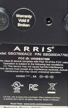 Load image into Gallery viewer, Arris Model SBG7600AC2 Black Surfboard Gateway Networking Hardware Not Tested