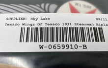 Load image into Gallery viewer, Wings Of Texaco 1931 Stearman Biplane 3rd In Series Diecast Coin Bank Toy