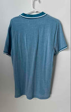 Load image into Gallery viewer, Penguin Mens Blue Cotton Short Sleeve Collared Golf Polo Shirt Size Medium