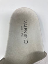 Load image into Gallery viewer, Authentic Valentino Womens White Slip-On Slide Sandals Size EUR 38/5 Stained
