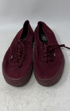 Load image into Gallery viewer, Vans Mens Authentic Burgandy Lace-Up Low Top Sneaker Shoes Size 11