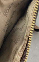 Load image into Gallery viewer, Michael Kors Womens Brown Monogram Jet Set Travel Double Zip Wristlet Wallet